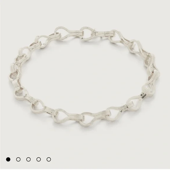 NIB Monica Vinader Infinite Link Bracelet Sterling Silver Chain Classic Timeless - Picture 4 of 7